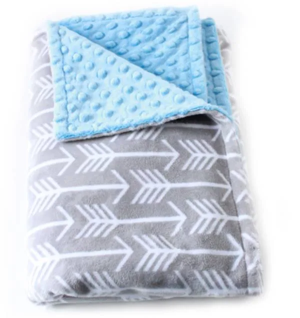 arrow print minky baby blanket