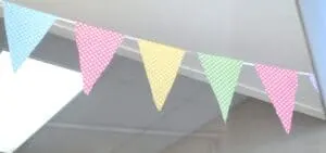 Spring fabric banner