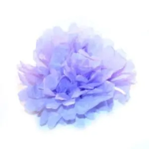 Finished Lavender Tissue Paper Flower