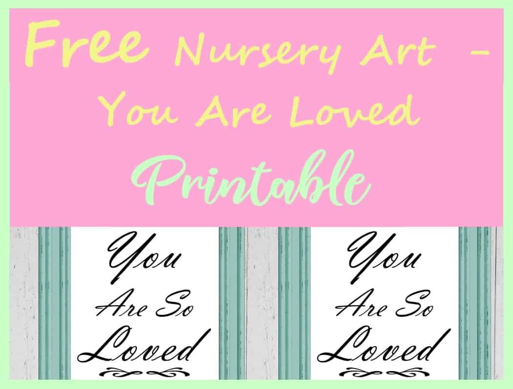 Free nursery Art printable