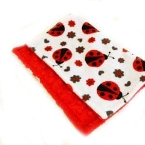 Ladybug burp cloth - Ladybug Nursery - Ladybug Baby Gift 