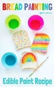 rainbow bread painting - acraftylife.com