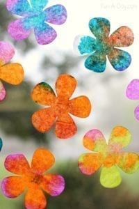 spring flowers craft and science - acraftylife.com