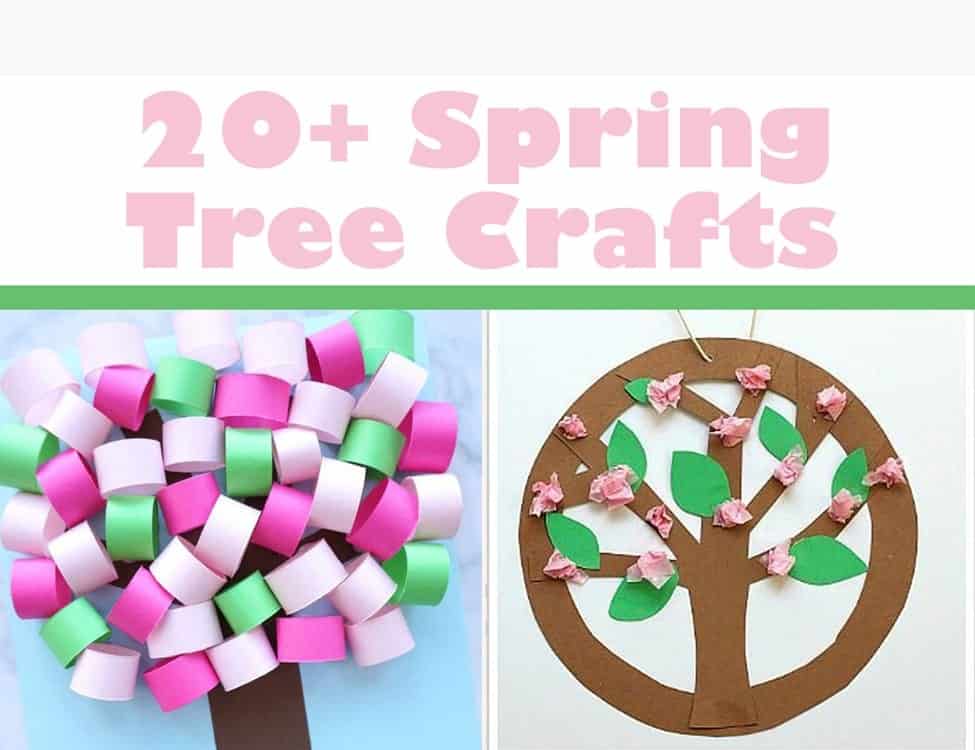 20 plus spring tree crafts - kids crafts # - acraftylfie.com