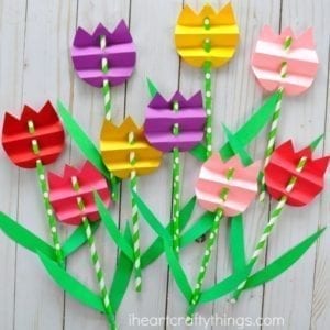 spring flower craft tulips - acraftylife.com