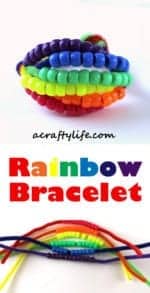 Rainbow Bracelet Craft - Fun Easy Kid Craft - A Crafty Life