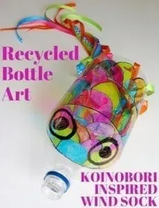 recycled bottle kite - kite crafts for kids- spring kid crafts-  kid crafts - acraftylife.com #preschool 