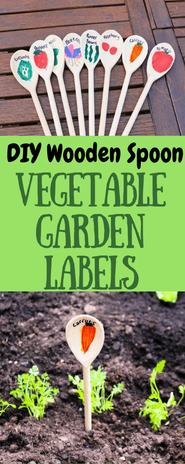 garden label garden craft for kids - garden craft for kids - spring craft - acraftylife.com #preschool #craftsforkids #crafts #kidscraft