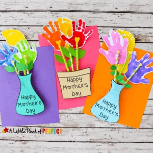 Happy Mother's Day Vase - mother's day craft - flower kid crafts - acraftylife.com #preschool #craftsforkids #crafts #kidscraft