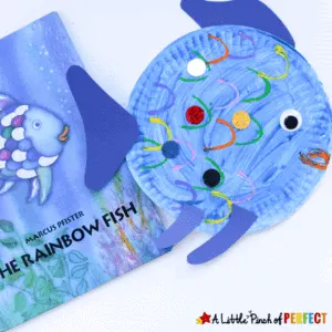 rainbow fish craft - ocean kid craft - crafts for kids- kid crafts - acraftylife.com #preschool
