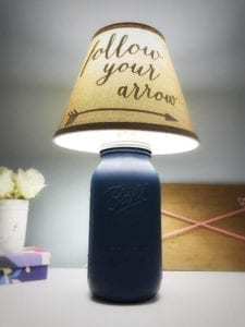 arrow lamp - arrow nursery ideas - acraftylife.com