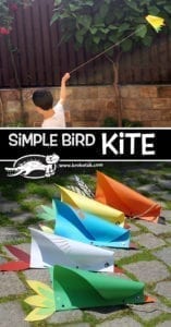 bird kite - spring kid crafts- kid crafts - acraftylife.com #preschool #craftsforkids #crafts #kidscraft