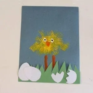 chick craft - easter craft - spring craft - crafts for kids- kid crafts - acraftylife.com #preschool