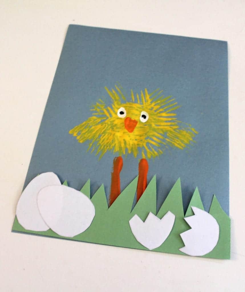 chick craft - easter craft - spring craft - crafts for kids- kid crafts - acraftylife.com #preschool