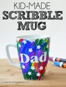 dad mug - fathers day craft -crafts for kids- kid crafts - acraftylife.com #preschool #kidscraft #craftsforkids