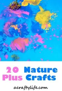 20 plus nature crafts - crafts for kids- kid crafts - acraftylife.com #preschool #kidscraft #craftsforkids