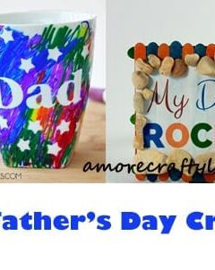 fathers day craft -crafts for kids- kid crafts - acraftylife.com #preschool #kidscraft #craftsforkids