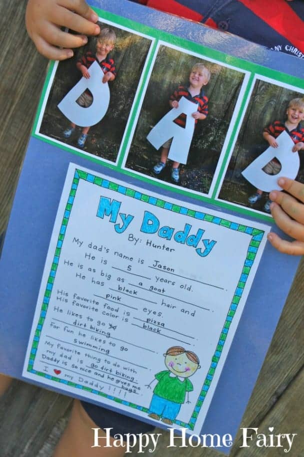 dad interview- fathers day craft -crafts for kids- kid crafts - acraftylife.com #preschool #kidscraft #craftsforkids