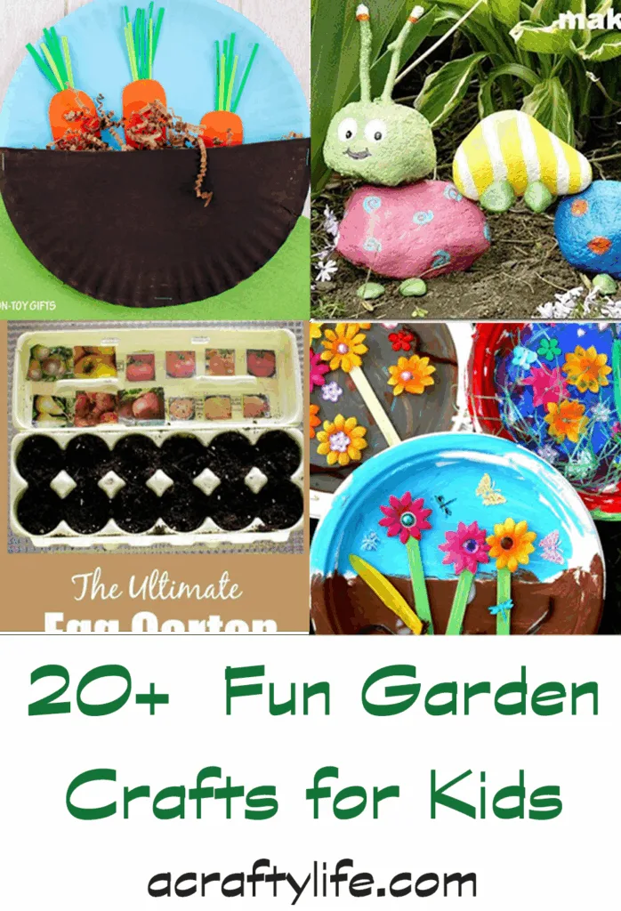 colorful garden crafts for kids