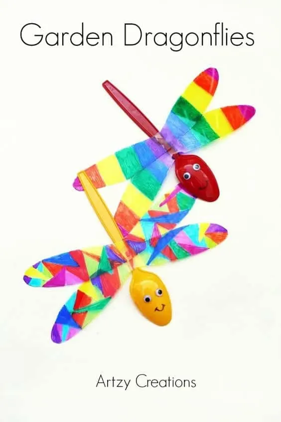 Dragonfly garden craft for kids - garden craft for kids - spring craft - acraftylife.com #preschool #craftsforkids #crafts #kidscraftgarden label garden craft for kids - garden craft for kids - spring craft - acraftylife.com #preschool #craftsforkids #crafts #kidscraft