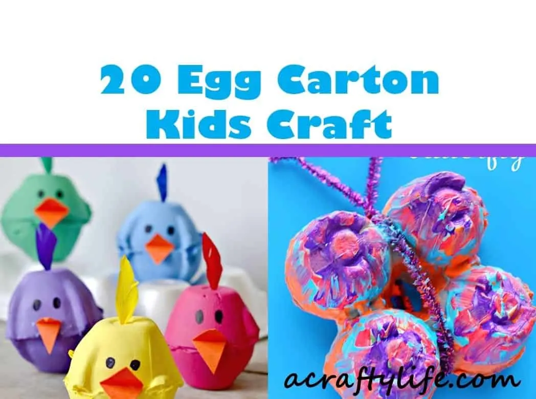 egg carton craft - recycled craft - kid crafts - acraftylife.com #preschool #craftsforkids #crafts #kidscraft