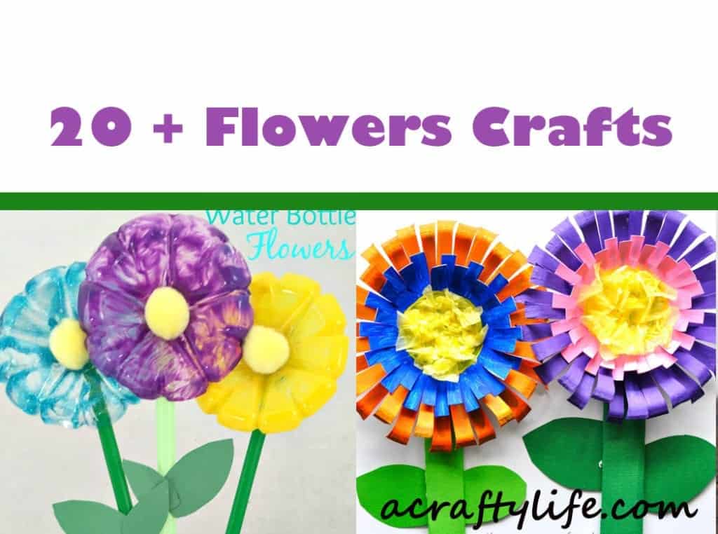 flower kid crafts - acraftylife.com #preschool #craftsforkids #crafts #kidscraft