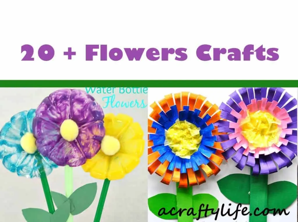 flower kid crafts - acraftylife.com #preschool #craftsforkids #crafts #kidscraft