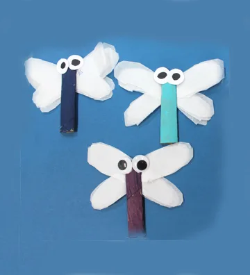 paper roll dragonfly craft