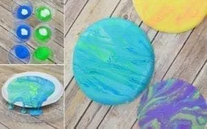 marble earth - Earth Kid Craft - Earth craft for kids – recycle craft for kids - spring craft - acraftylife.com #preschool #craftsforkids #crafts #kidscraft