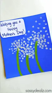Wishing You Card- mother's day craft - flower kid crafts - acraftylife.com #preschool #craftsforkids #crafts #kidscraft