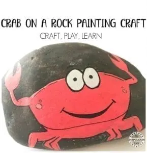 rock crab craft - ocean kid craft - crafts for kids- kid crafts - acraftylife.com #preschool