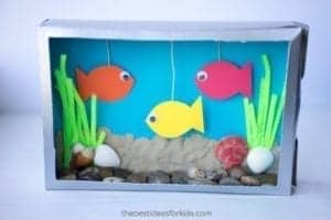 ceral box fish aquarium - ocean kid craft - crafts for kids- kid crafts - acraftylife.com #preschool 