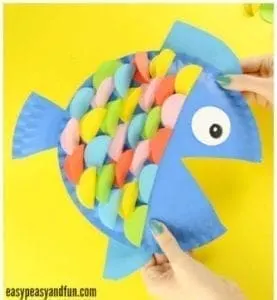 paper plate fish - ocean kid craft - crafts for kids- kid crafts - acraftylife.com #preschool 