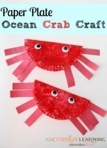 paper plate crab craft - ocean kid craft - crafts for kids- kid crafts - acraftylife.com #preschool