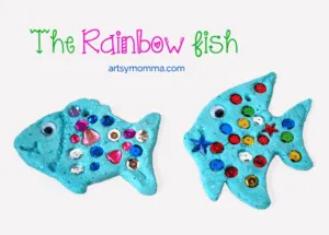 rainbow fish craft - ocean kid craft - crafts for kids- kid crafts - acraftylife.com #preschool