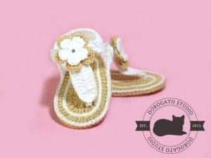 gladitor baby sandal - baby shoes crochet pattern - baby gift