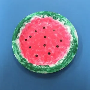 watermelon kids crafts - summer crafts - crafts for kids- kid crafts - acraftylife.com #preschool #kidscraft #craftsforkids