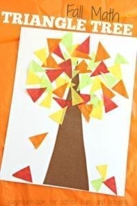 fall tree shape kids crafts - crafts for kids- kid crafts - acraftylife.com #preschool