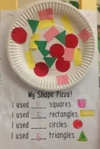 pizza shape kids crafts - crafts for kids- kid crafts - acraftylife.com #preschool
