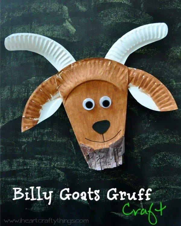 paper plate goat kid craft - farm kid crafts - crafts for kids- acraftylife.com #preschool #craftsforkids #kidscrafts
