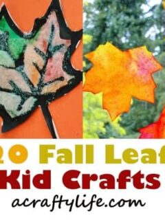 autumn kid craft - fall kid crafts crafts for kids- acraftylife.com #preschool #craftsforkids #kidscrafts