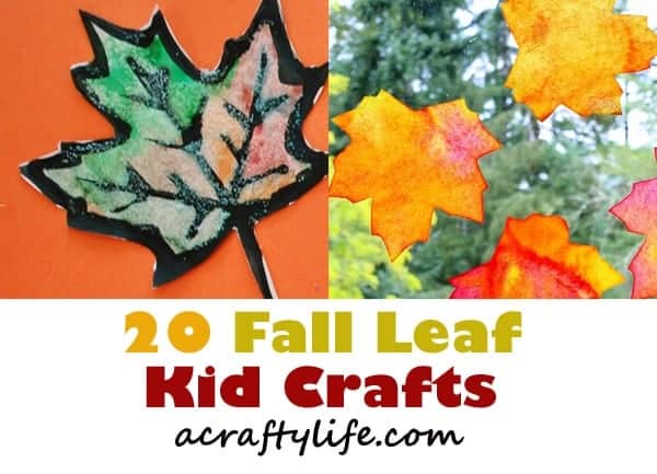 autumn kid craft - fall kid crafts crafts for kids- acraftylife.com #preschool #craftsforkids #kidscrafts