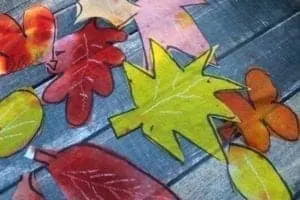 watercolor leaf - autumn kid craft - fall kid crafts crafts for kids- acraftylife.com #preschool #craftsforkids #kidscrafts
