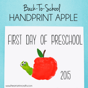 apple kid craft - back to school kids crafts - crafts for kids- acraftylife.com #preschool