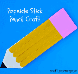 pencil kid craft - back to school kids crafts - crafts for kids- acraftylife.com #preschool
