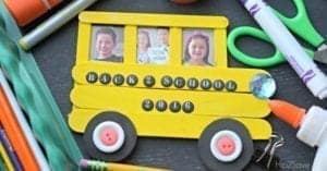 school bus kid craft - back to school kids crafts - crafts for kids- acraftylife.com #preschool