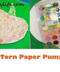 torn paper pumpkin kid craft - pumpkin craft fall kid craft - autumn crafts for kids- #preschool #craftsforkids #kidscrafts