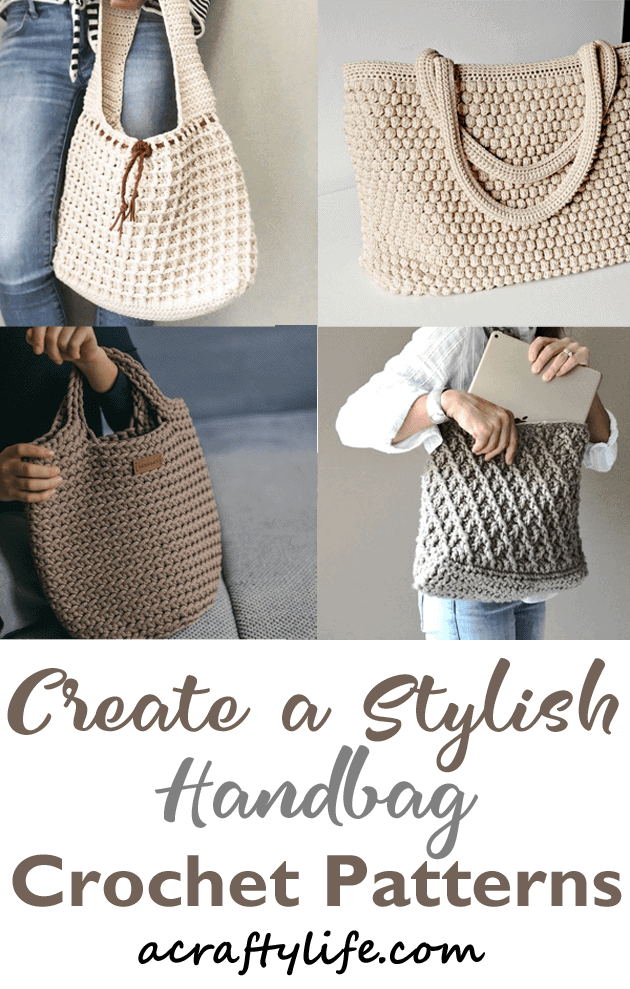 Handbag Crochet Patterns – Make a Purse - A Crafty Life