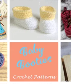 Baby Booties Crochet pattern - A Crafty Life #crochet #crochetpattern #baby #babygift