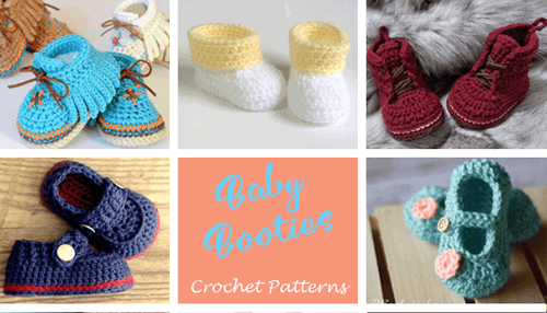 Baby Booties Crochet pattern - A Crafty Life #crochet #crochetpattern #baby #babygift